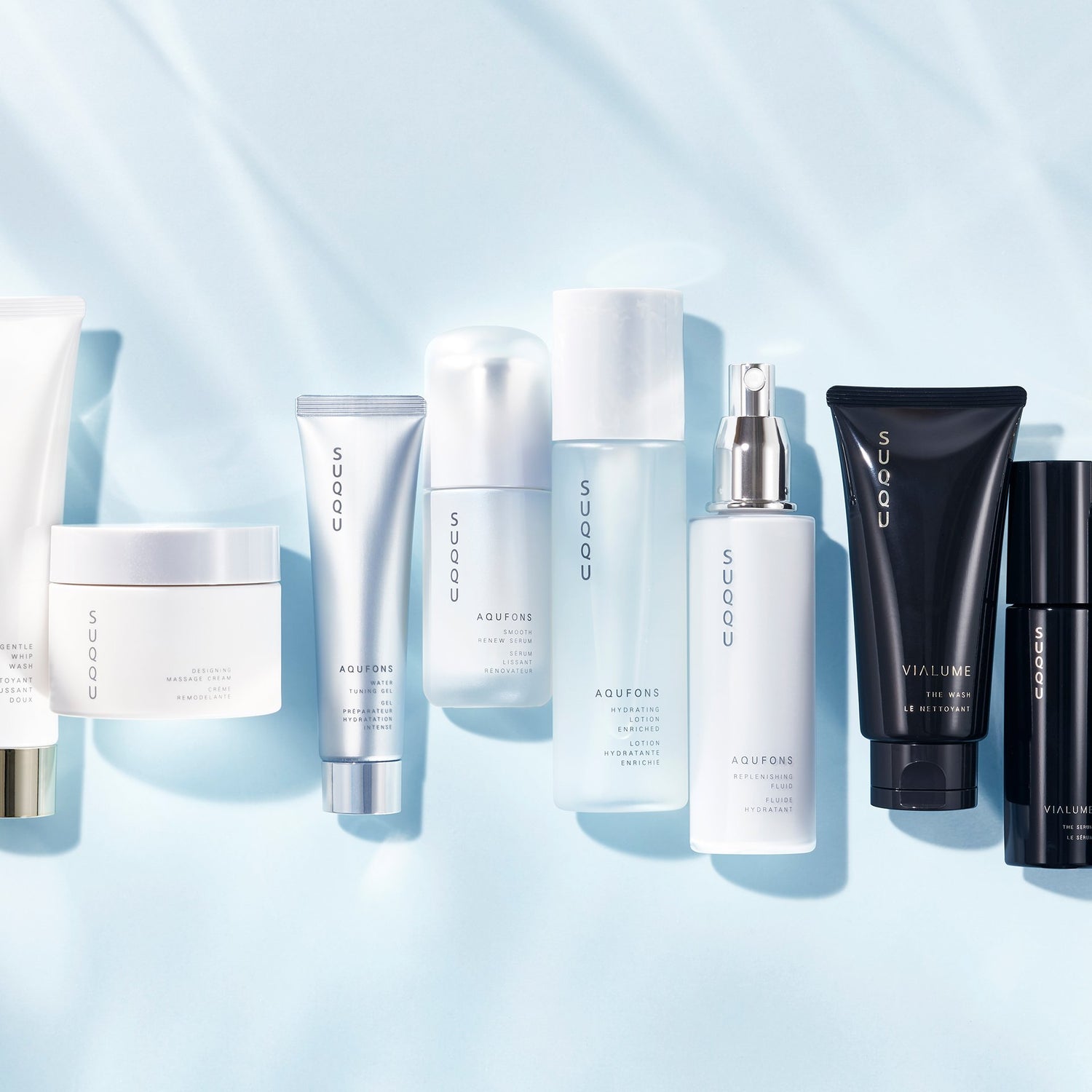 SUQQU Skincare products grouped