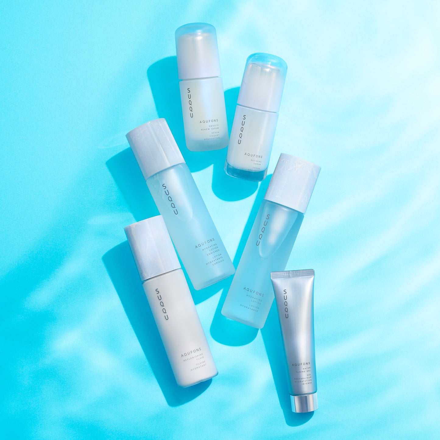 SUQQU Aqufons skincare range of products