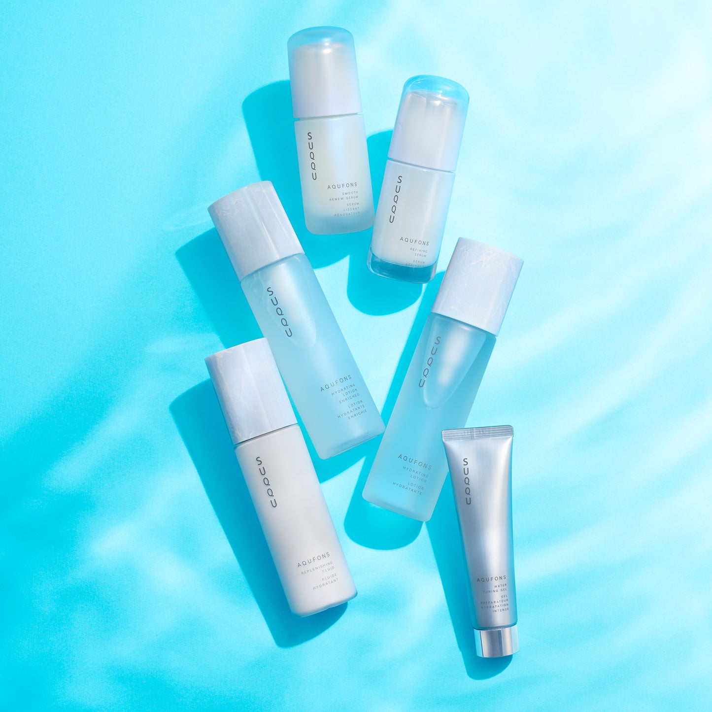 SUQQU Aqufons skincare range of products