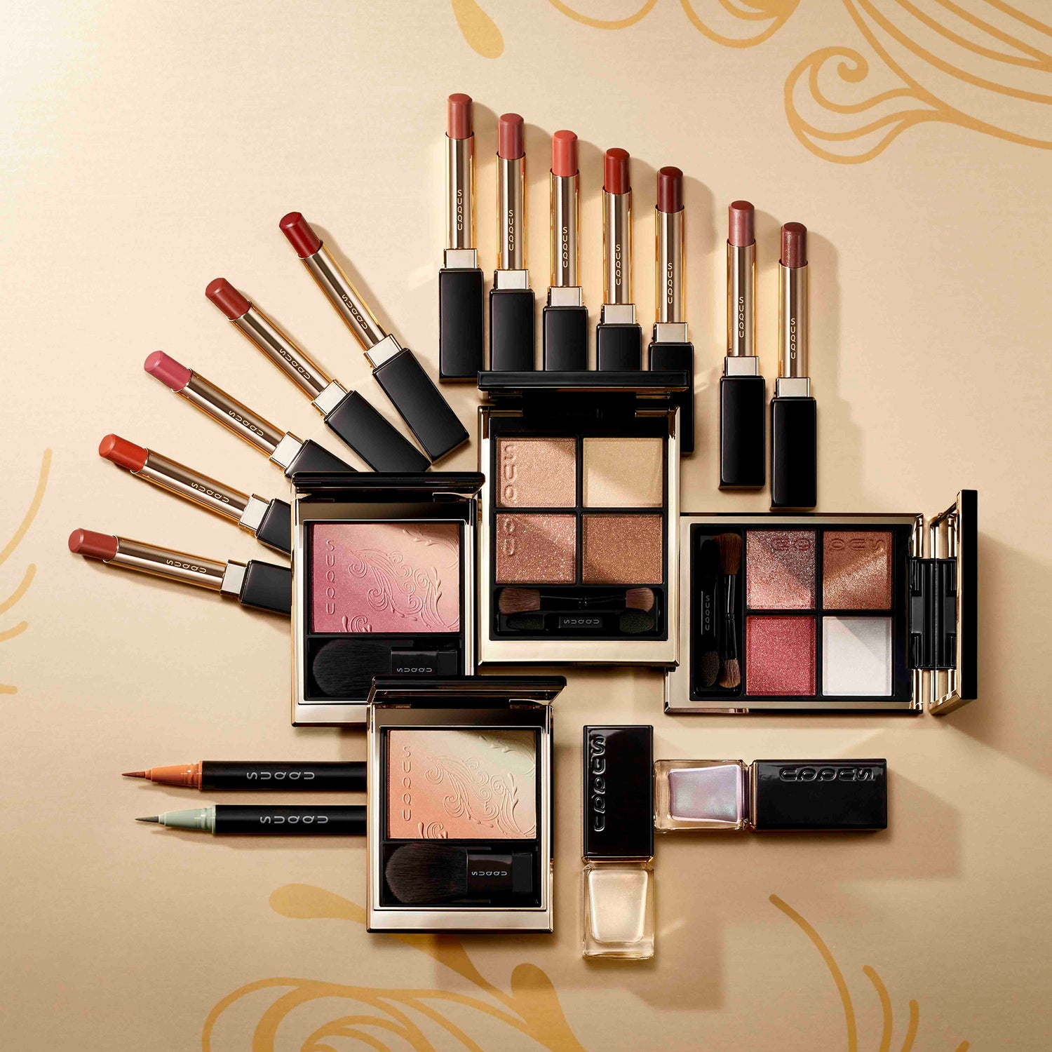 SUQQU 2025 Spring Summer Collection make up products grouped