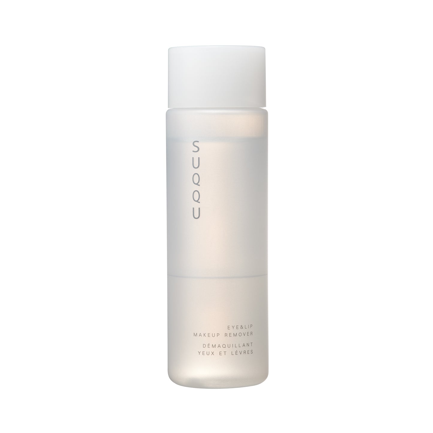 SUQQU Eye and Lip Makeup Remover make up cleansing product on plain background.