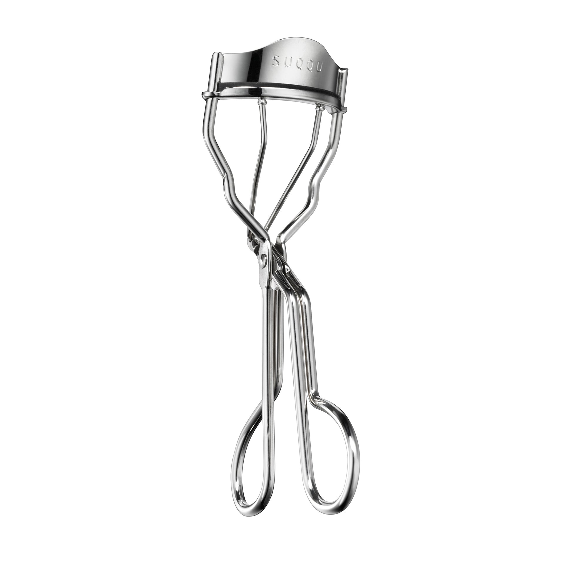SUQQU Eyelash Curler artisan hand-crafted professional eyelash make up tool on plain background.