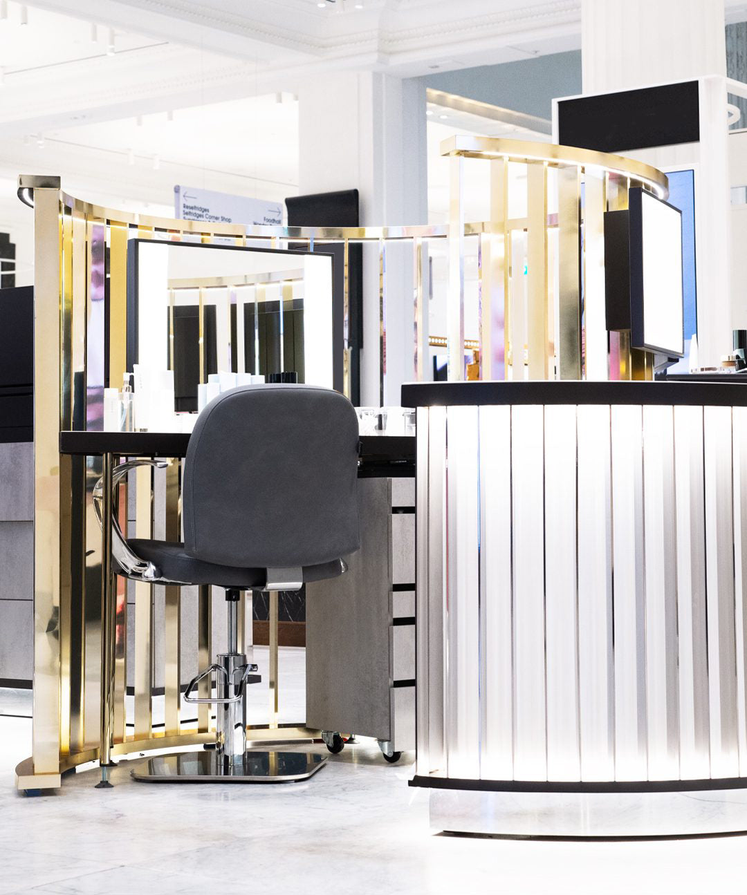SUQQU counter in-store at Selfridges