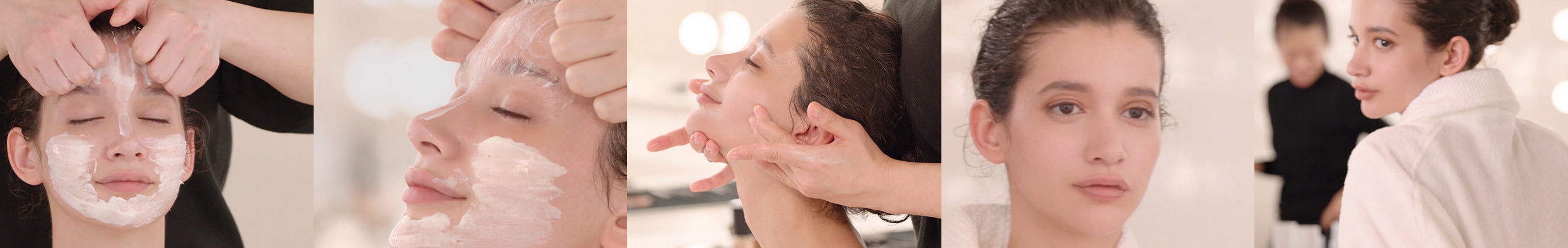 Gankin facial routine with model and make up artist