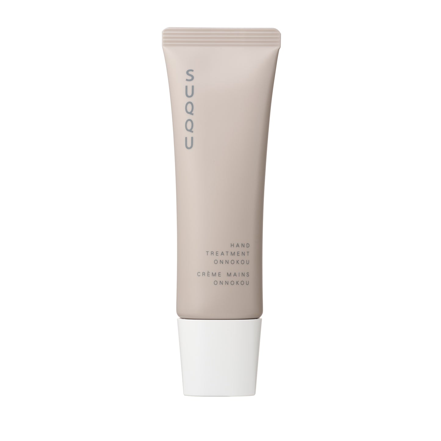 SUQQU Hand Treatment Onnokou Japanese scented moisturising hand cream product on plain background.