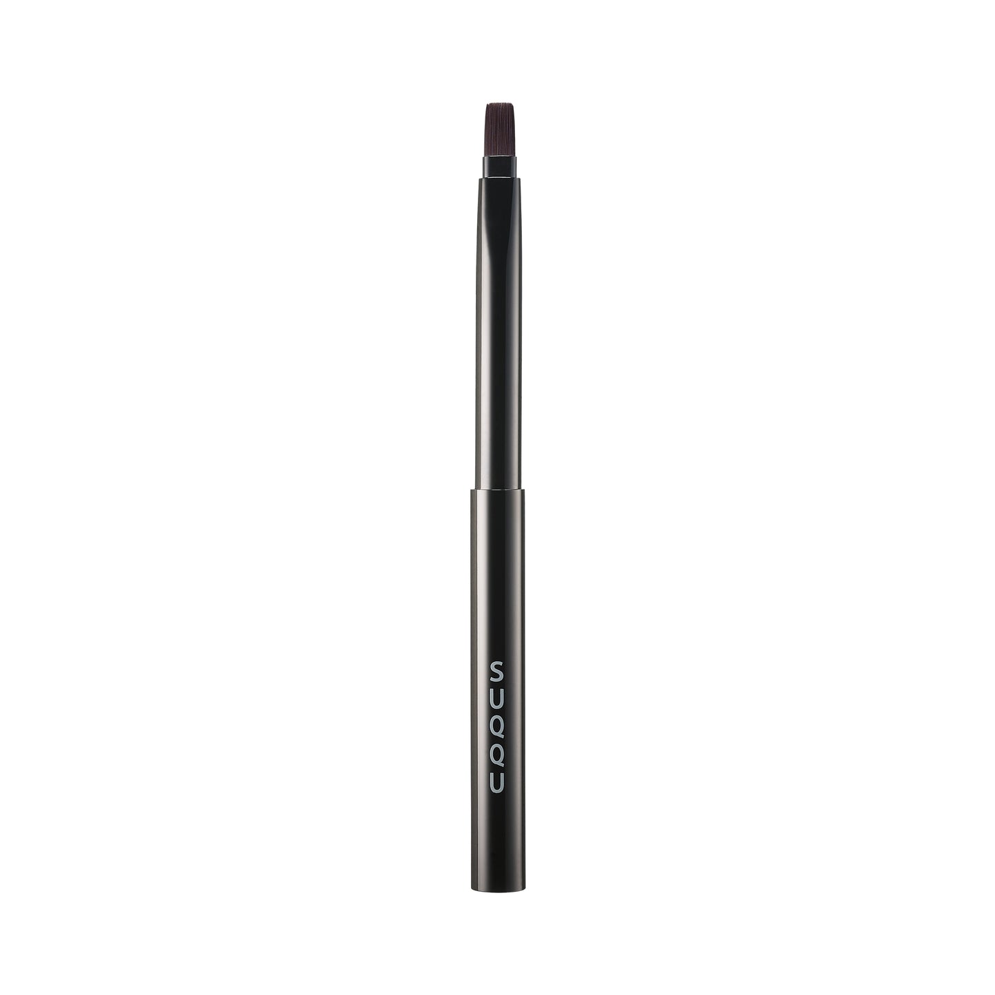 SUQQU Lip Brush Japanese vegan friendly synthetic artisan professional make up brush on plain background.