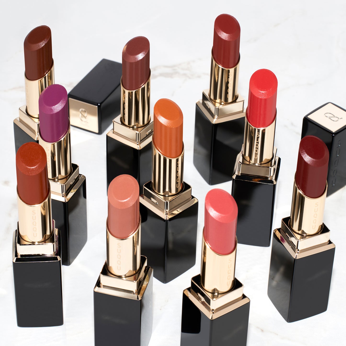 SUQQU Moisture Glaze Lipstick group shot