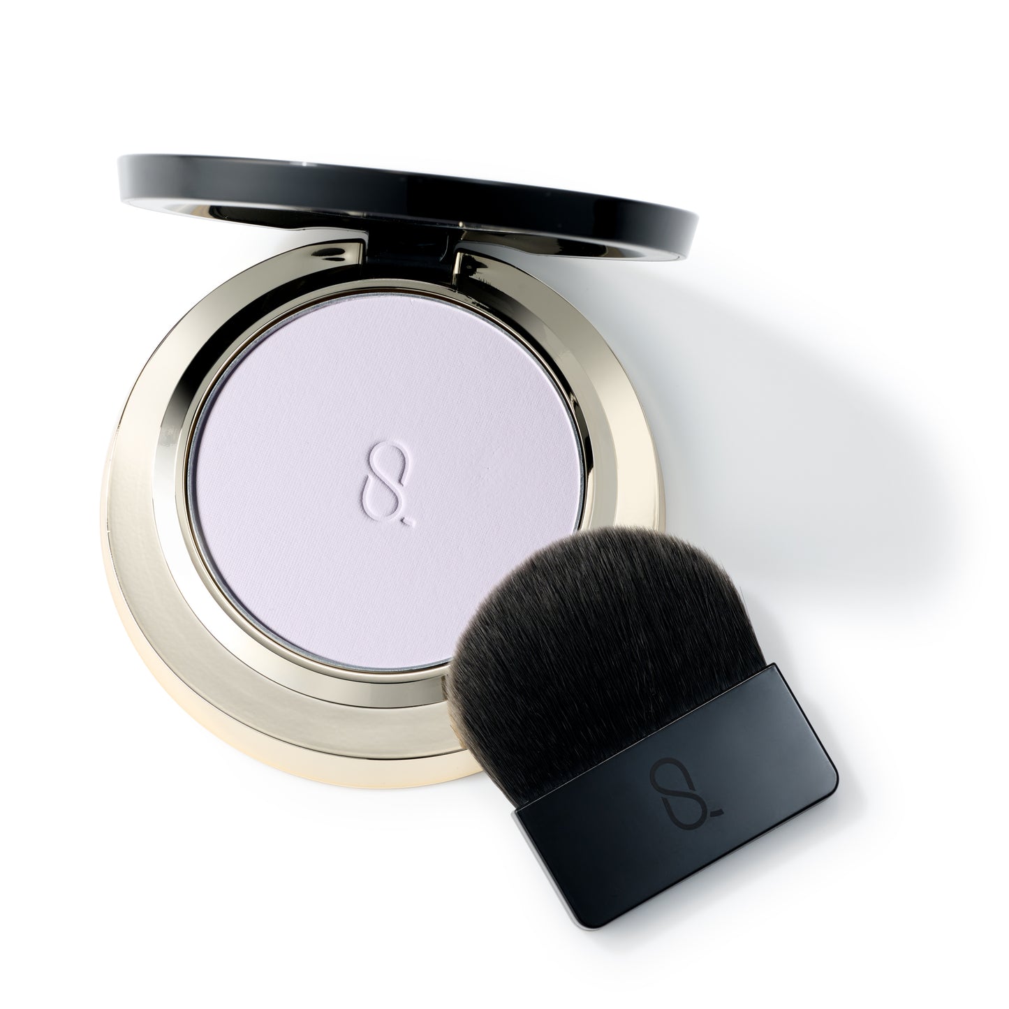 SUQQU Setting Powder Compact open with brush