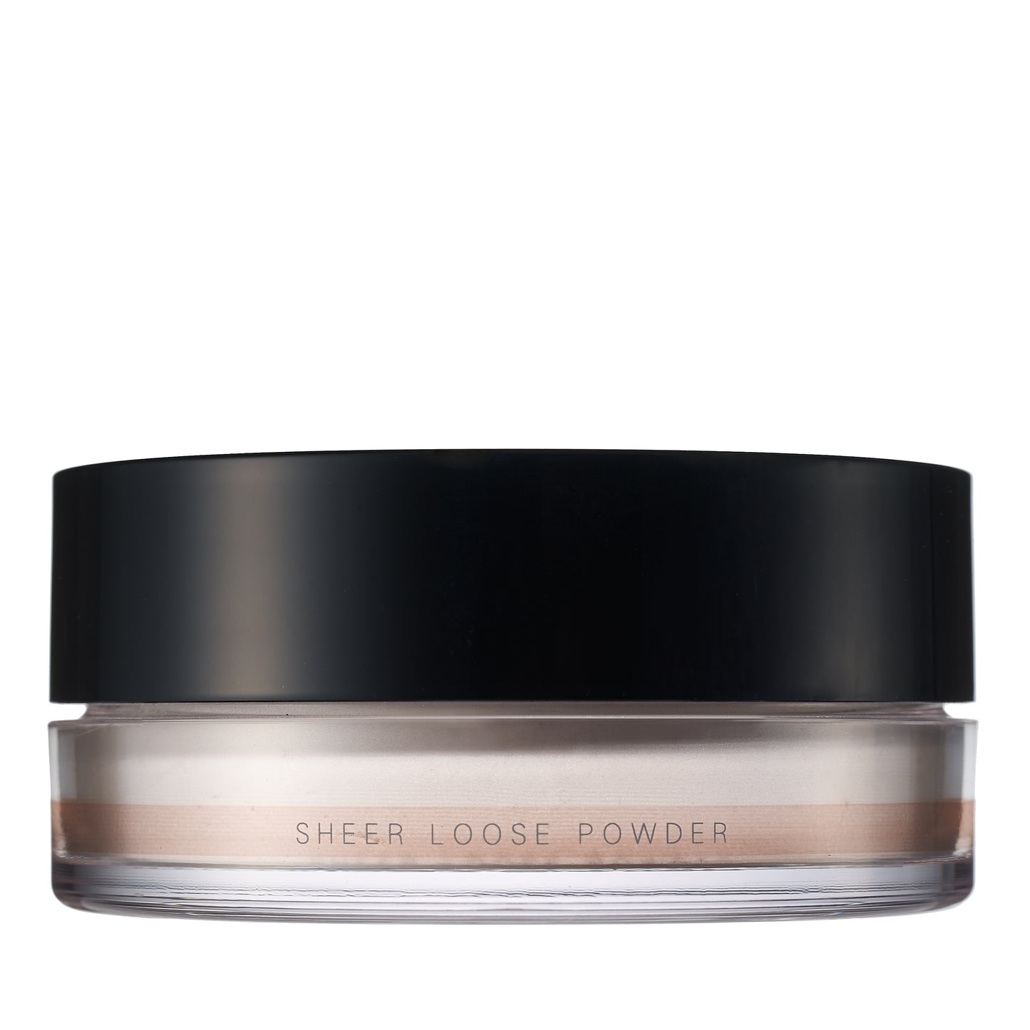 SUQQU Sheer Loose Powder face powder make up product pot on plain background.