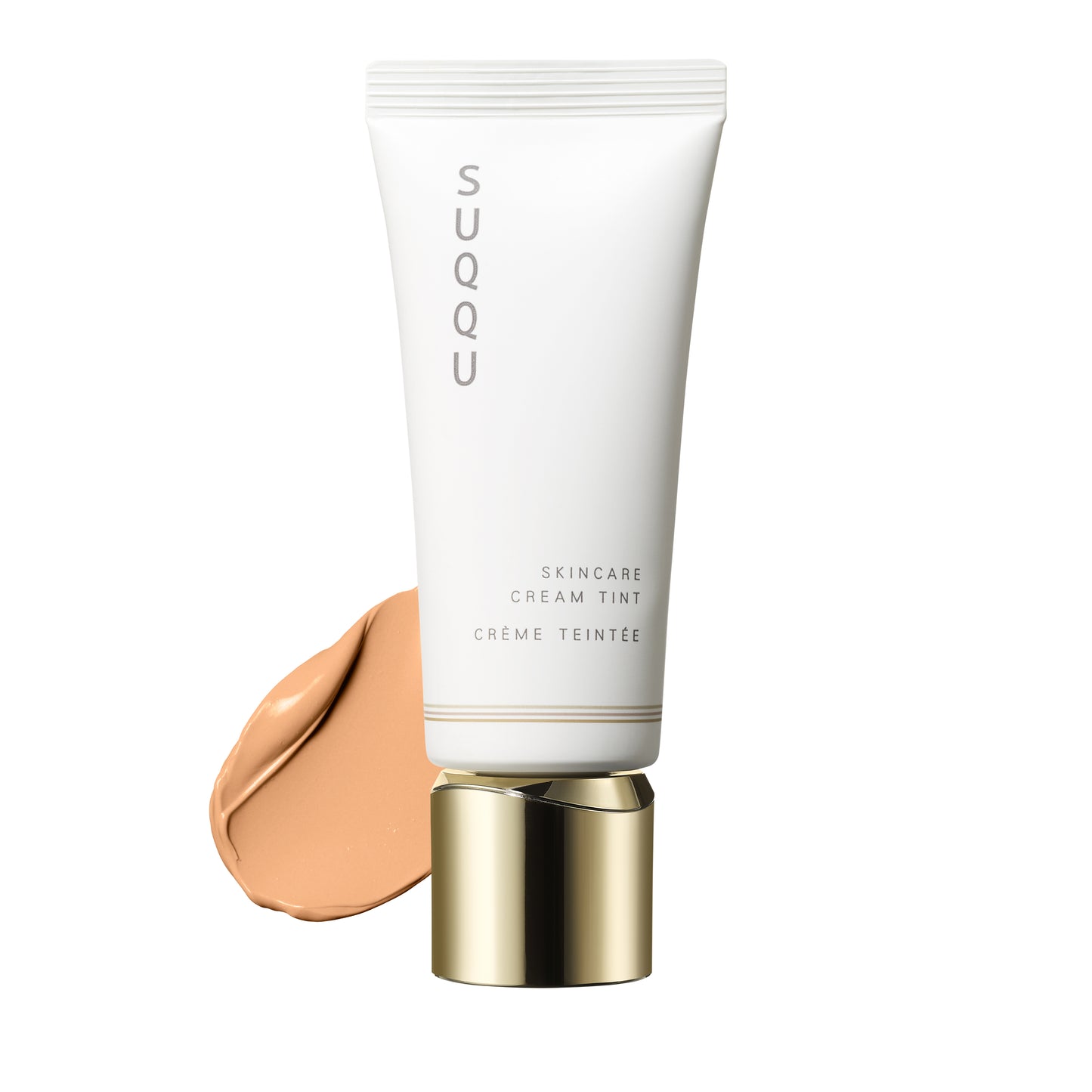 SUQQU Skincare Cream Tint 25, foundation tube with colour swatch texture.