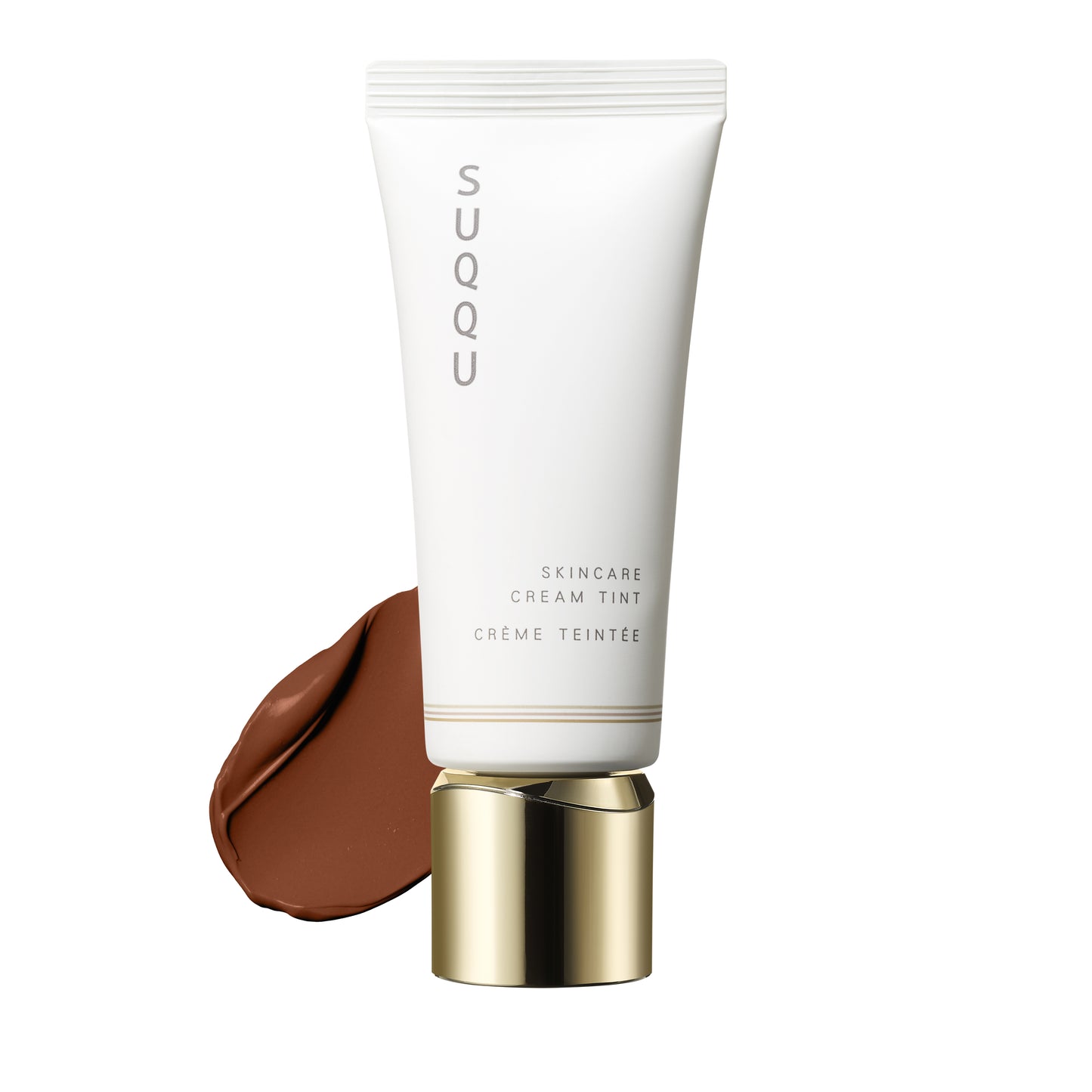 SUQQU Skincare Cream Tint 65, foundation tube with colour swatch texture.