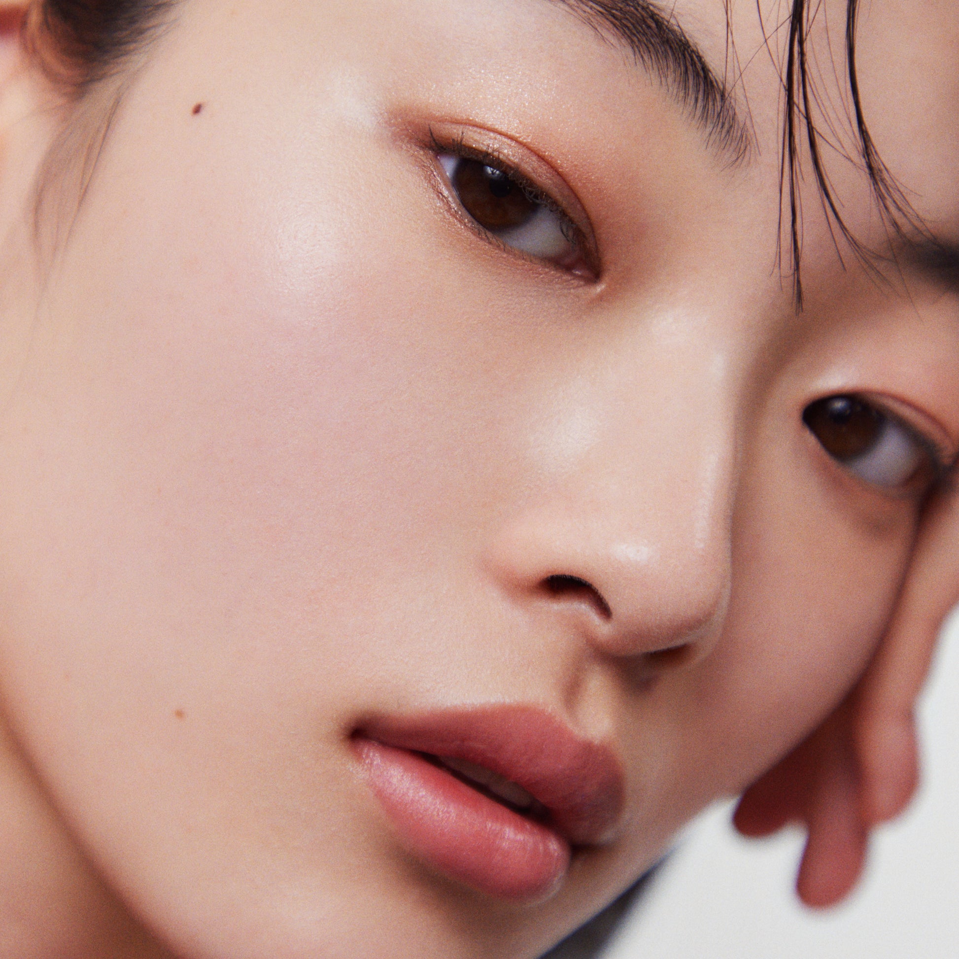 Foundation skincare model portrait.