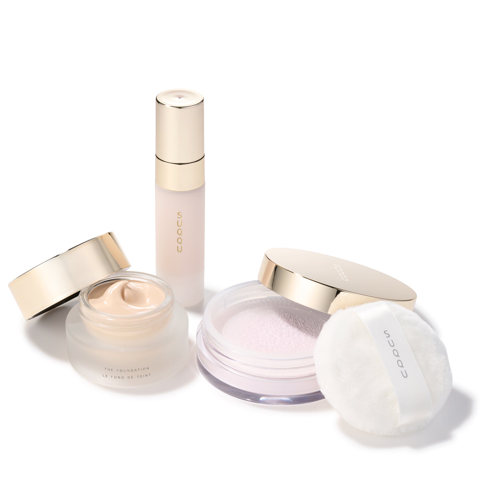 SUQQU The Foundation Starter Kit A various base make up products grouped