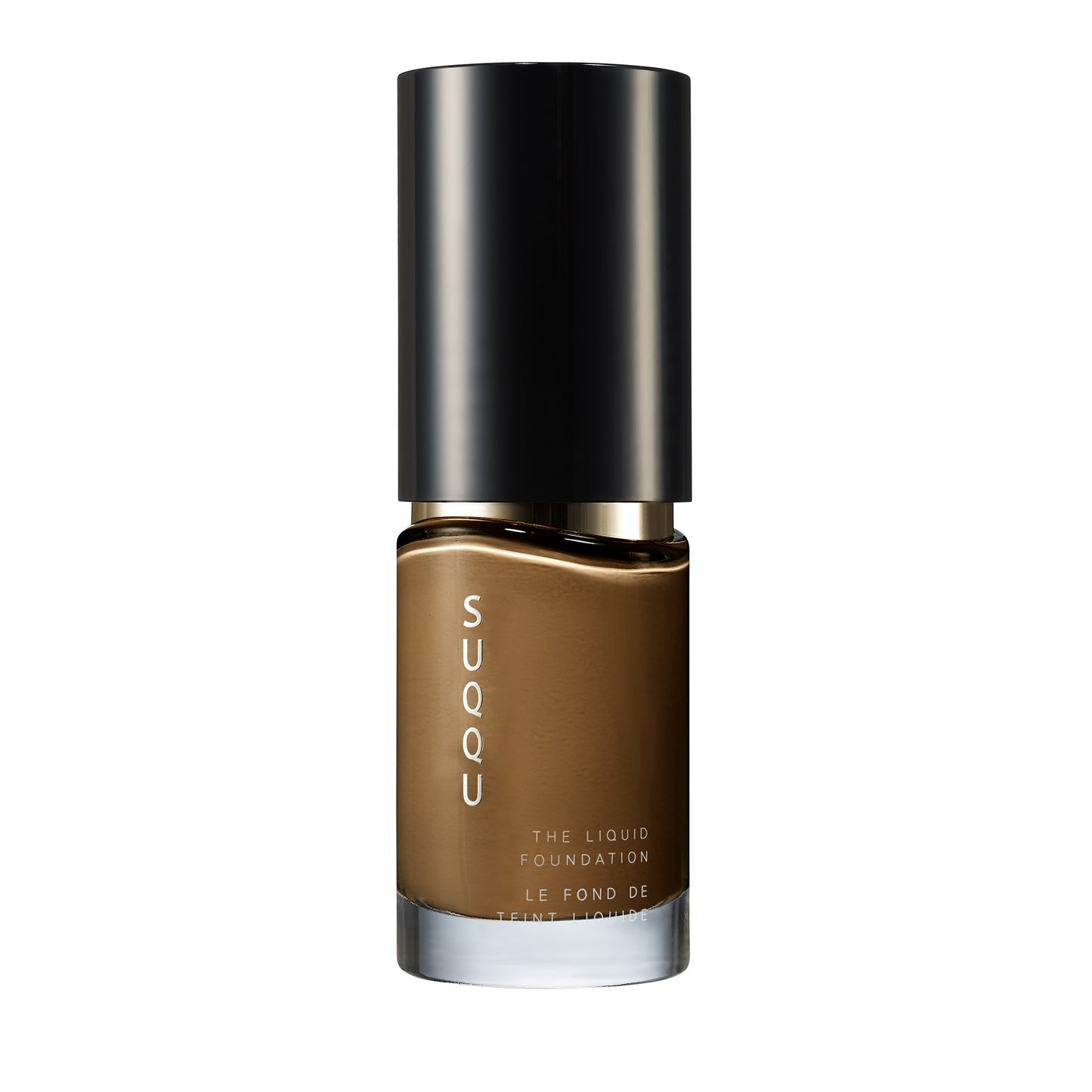 SUQQU The Liquid Foundation 165 luxury finest Japanese base make up bottle on plain background.