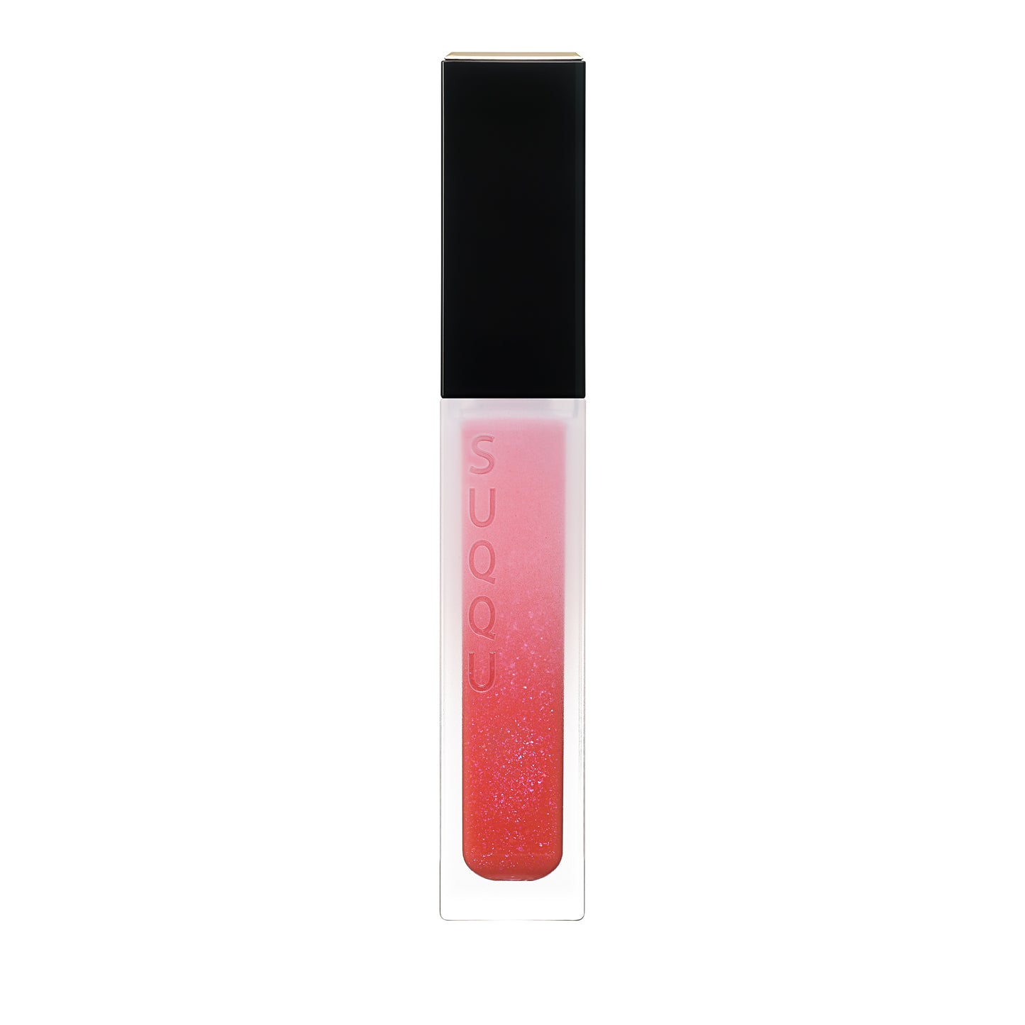 SUQQU Treatment Wrapping Lip 110 sheer colour lip gloss lipstick in sparkle shine fruity red tone.
