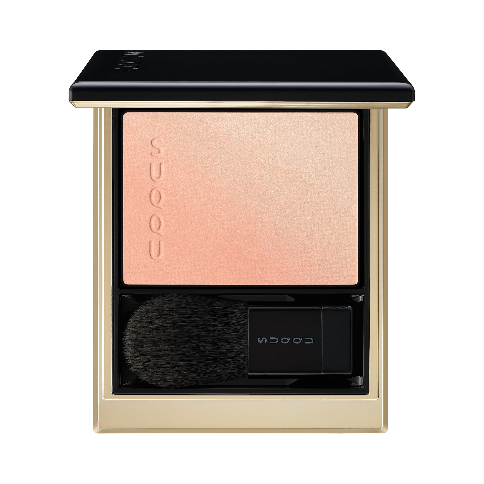 SUQQU Blurring Color Blush 116 gorgeous red orange and gold gradiant cheek blusher and highlighter. Discover the best cheek blushers from Japan with creamy finish and finest shimmers.
