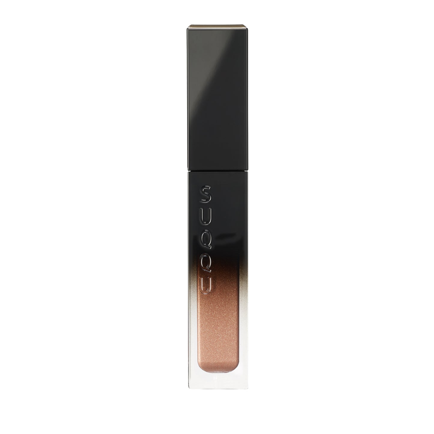 SUQQU Liquid Luster Eyes 06 shimmer dusty coral eyeshadow product on plain background.