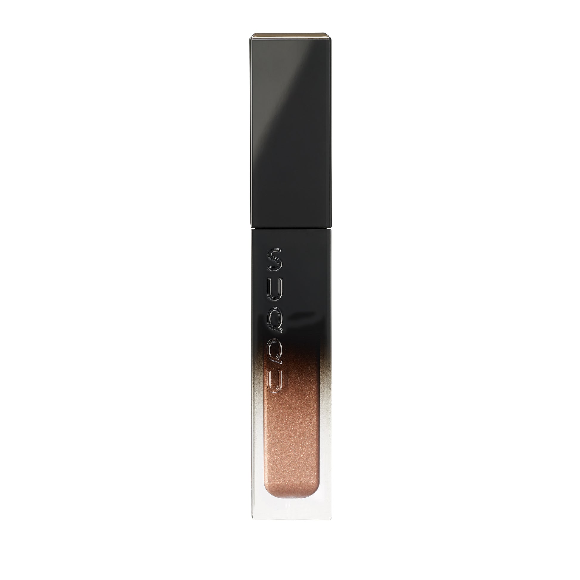 SUQQU Liquid Luster Eyes 06 shimmer dusty coral eyeshadow product on plain background.
