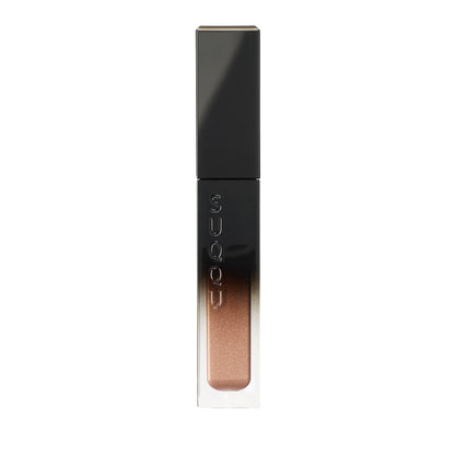 SUQQU Liquid Luster Eyes 06 shimmer dusty coral eyeshadow product on plain background.