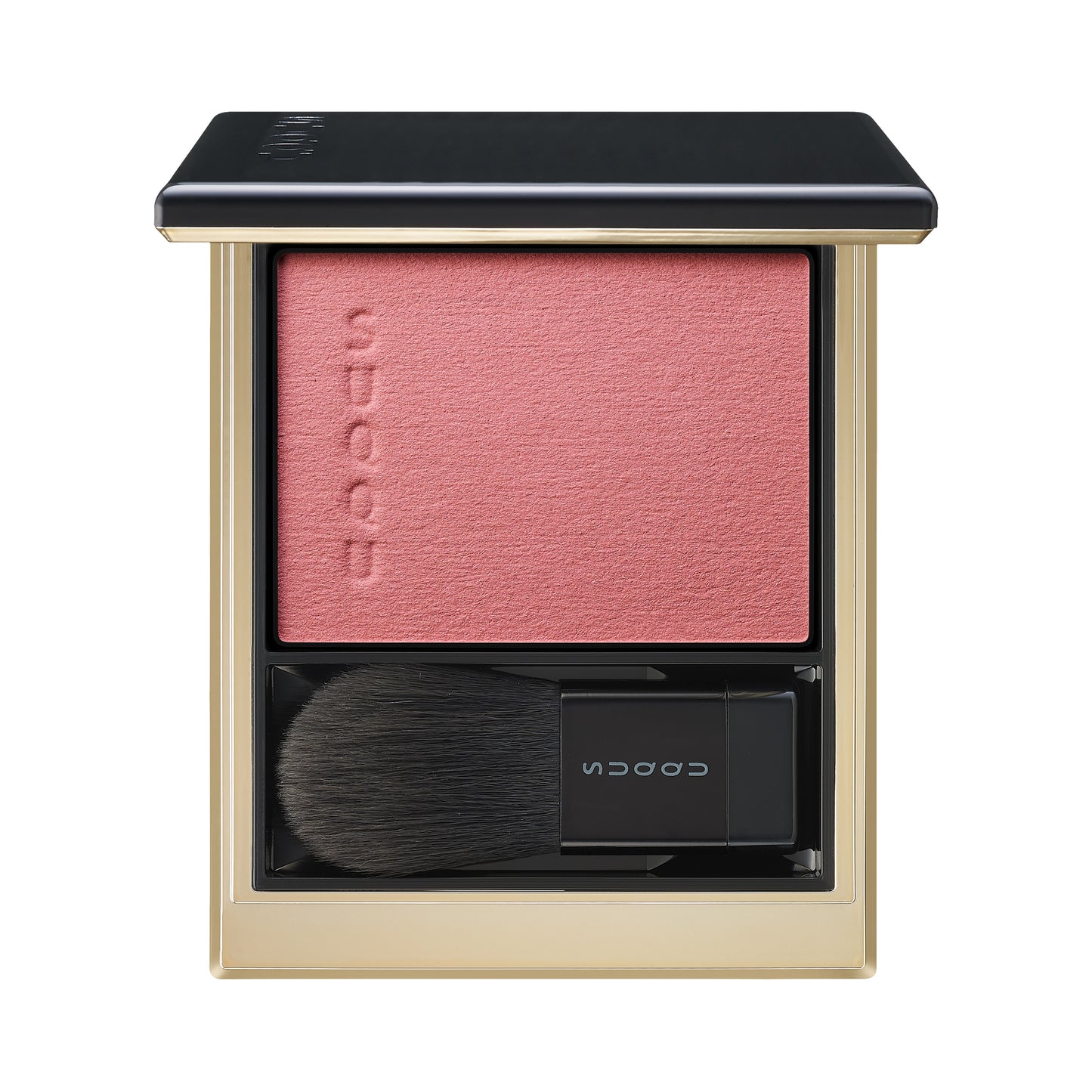 SUQQU Melting Powder Blush 02 coral make up product palette open