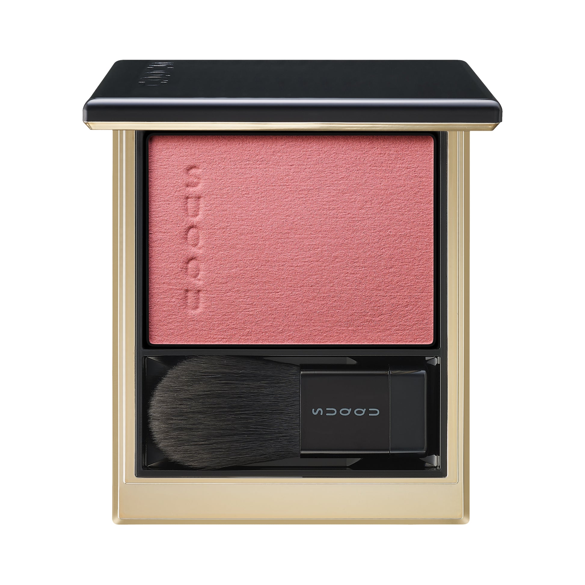 SUQQU Melting Powder Blush 02 coral make up product palette open