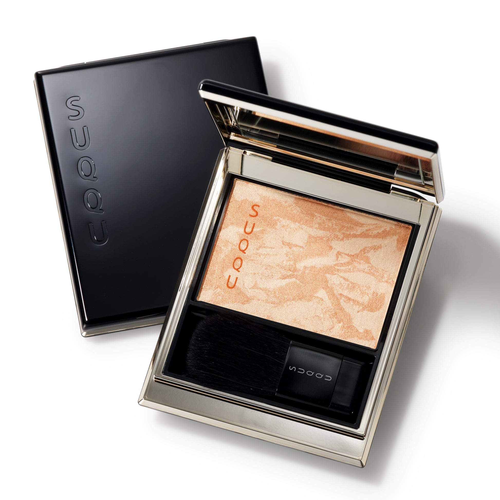 SUQQU Melting Powder Highlighter 101 make up product palette open with case