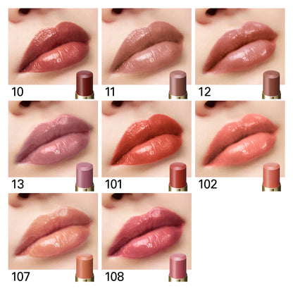 SUQQU Moisture Glaze Lipstick colour lip guide shades 10 to 108.