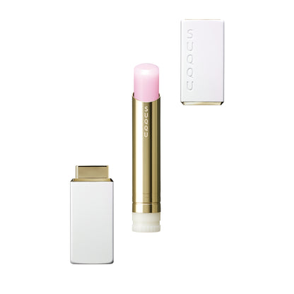 SUQQU Moisture Glaze Lipstick 00 refill with Moisture Glaze Lipstick Case e separated into pieces.