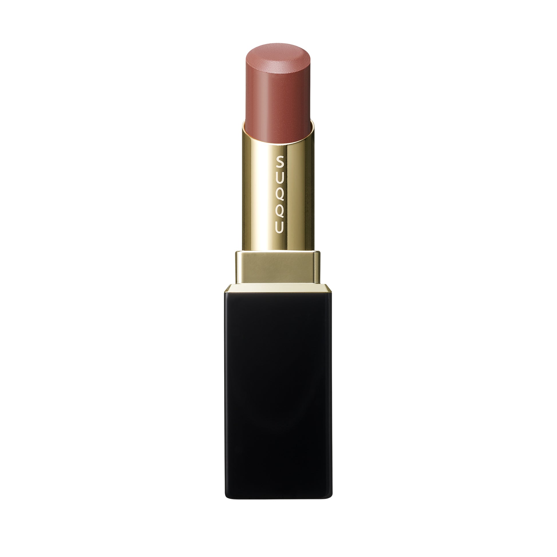 SUQQU Moisture Glaze Lipstick 06 Dusty red brown Japanese luxury colour make up with lip care ingredients and glazed finish.