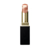 SUQQU Moisture Glaze Lipstick 112 in beige orange, open cap with refill shown in case.