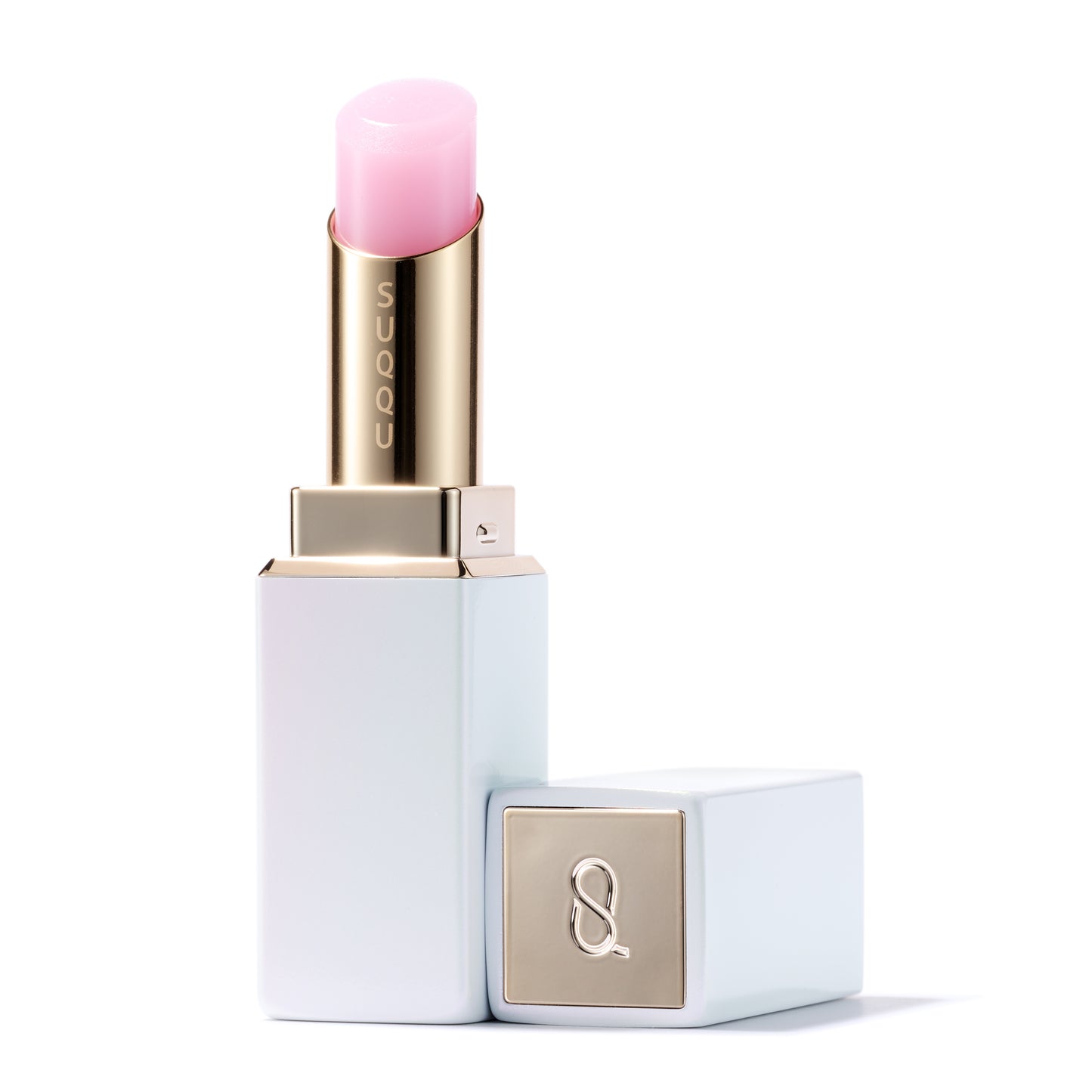 SUQQU Moisture Glaze Lipstick 00 refill in Moisture Glaze Lipstick Case e with cap open.