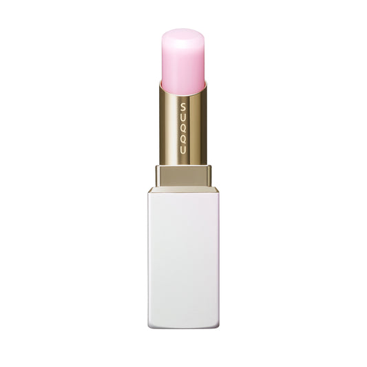 SUQQU Moisture Glaze Lipstick 00 refill in Moisture Glaze Lipstick Case e with cap off.