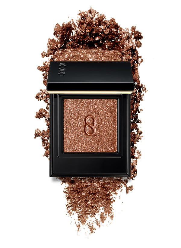 SUQQU Mono Look Eyes L-04 single colour eyeshadow palette with creamy powder swatch in gorgeous luster brown finish, the best eyeshadow glitter and finest textures from Japan.