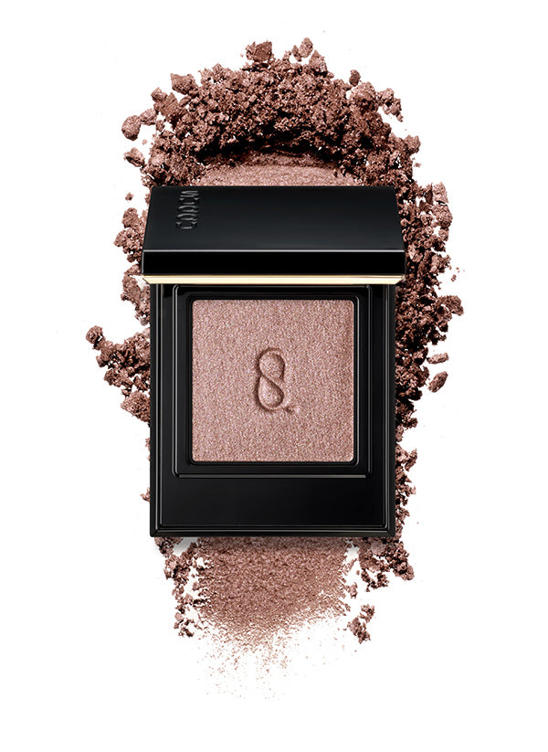 SUQQU Mono Look Eyes S-02 single colour eyeshadow palette with creamy powder swatch in beautiful satin brown finish, the best eyeshadow shimmers and finest textures from Japan.