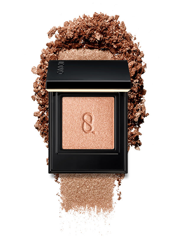 SUQQU Mono Look Eyes S-03 single colour eyeshadow palette with creamy powder swatch in beautiful satin light copper finish, the best eyeshadow shimmers and finest textures from Japan.