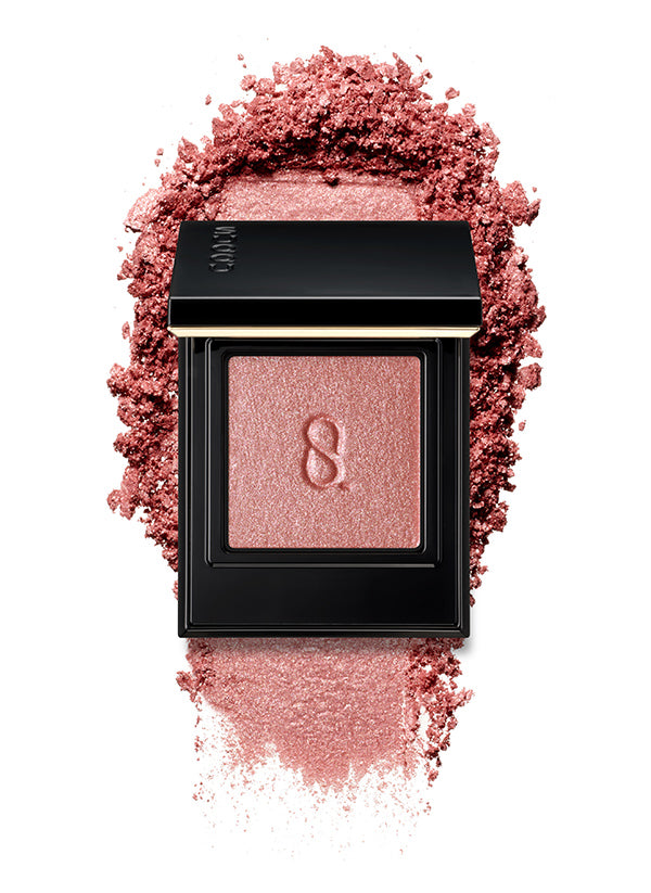 SUQQU Mono Look Eyes S-05 single colour eyeshadow palette with creamy powder swatch in beautiful satin red finish, the best eyeshadow shimmers and finest textures from Japan.