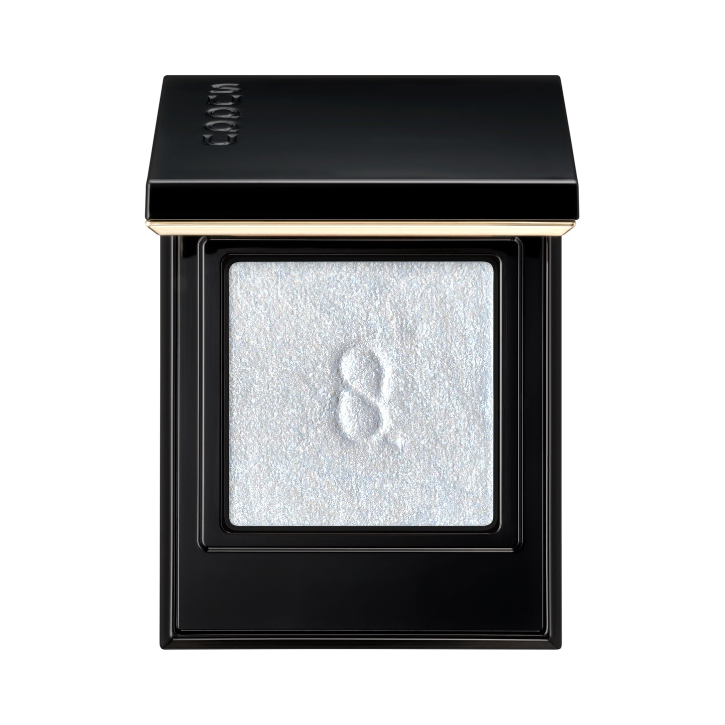 SUQQU Mono Look Eyes L-102 single colour light blue glitter eyeshadow with lid open