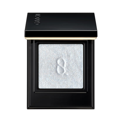 SUQQU Mono Look Eyes L-102 single colour light blue glitter eyeshadow with lid open