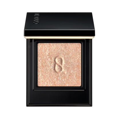 SUQQU Mono Look Eyes L-104 single colour peach glitter eyeshadow with lid open