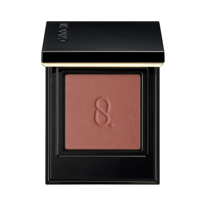 SUQQU Mono Look Eyes M-04 single colour eyeshadow palette with creamy powder swatch in sophisticated matte deep red brown finish, the best eyeshadow textures with the highest quality from Japan.