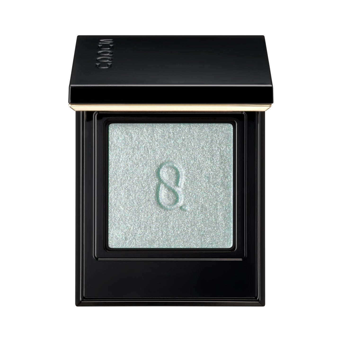 SUQQU Mono Look Eyes P-04 single colour eyeshadow palette with creamy powder swatch in pearlescent prism green blue finish, the best eyeshadow pearls and finest textures from Japan.