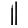 SUQQU Nuance Eyeliner Pen 03 Grey make up eyeliner product on plain background showing cap on and off with felt tip.