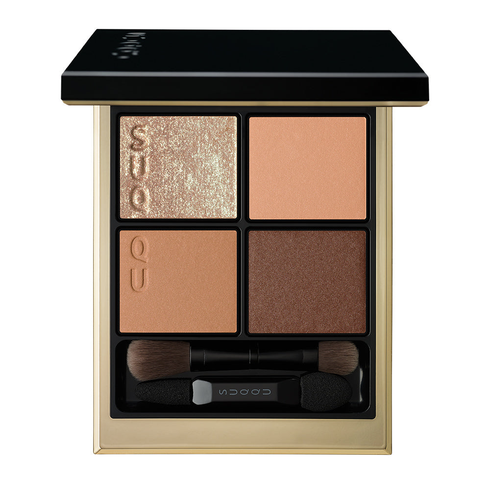 SUQQU Signature Color Eyes S01 eyeshadow palette product on white background.