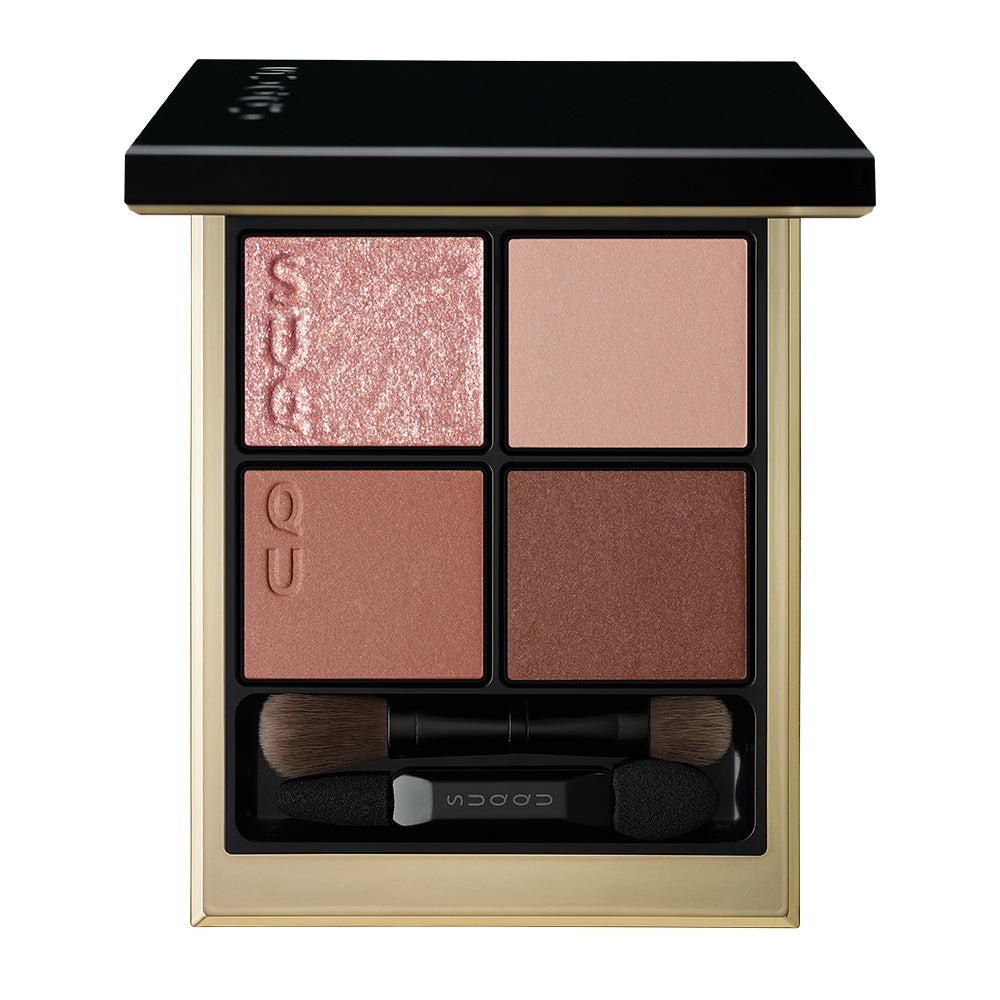 SUQQU Signature Color Eyes S02 eyeshadow palette product on white background.