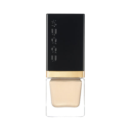 SUQQU Shimmer Liquid Highlighter 02 Pale Gold colour make up product on plain background.