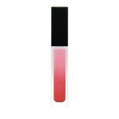 SUQQU Treatment Wrapping Lip 110 sheer colour lip gloss lipstick in sparkle shine fruity red tone.