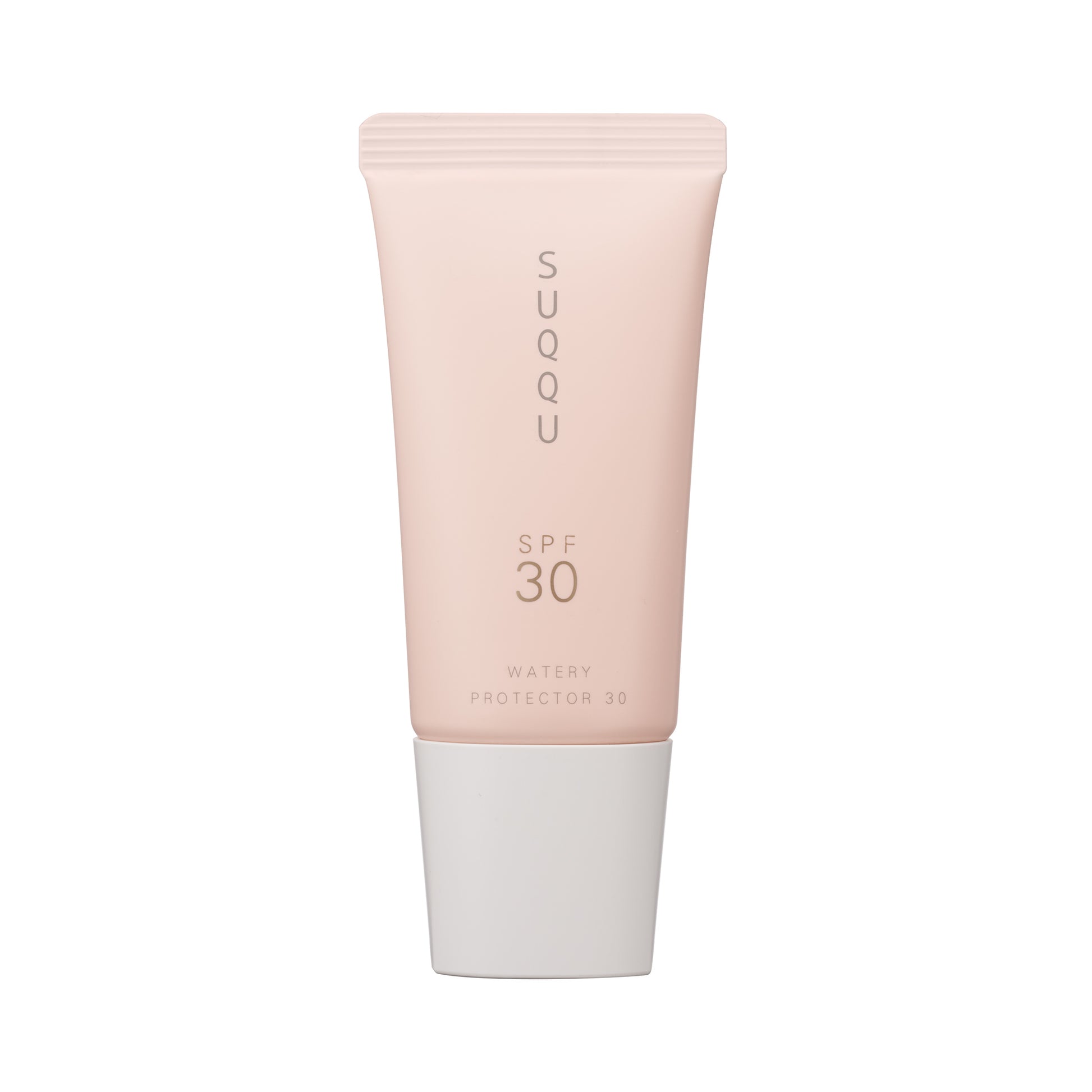 SUQQU Watery Protector 30 product tube on plain background